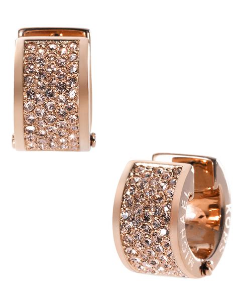 michael kors rose gold blush earrings|rose gold stainless steel earrings.